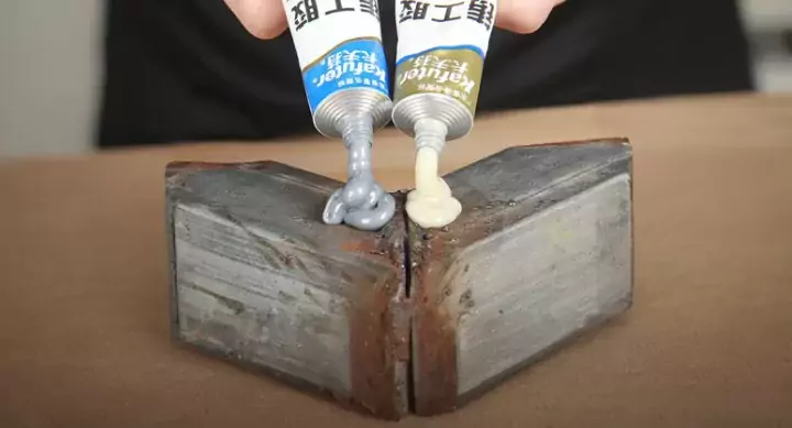 How do you glue metal to metal